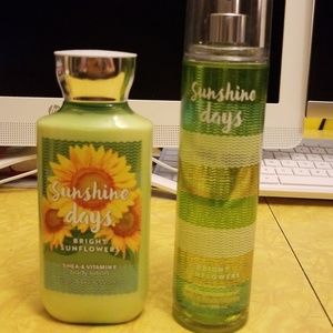 Bath & Body Works Sunshine Days lotion and mist